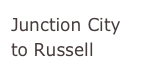 Junction City to Russell